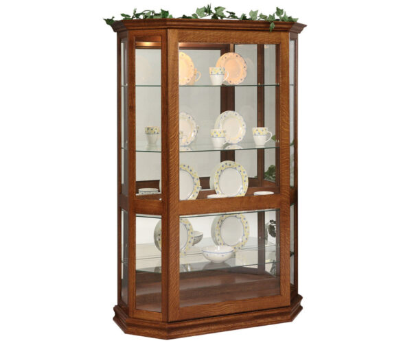Angled Picture Frame W/ Sliding Door Curio