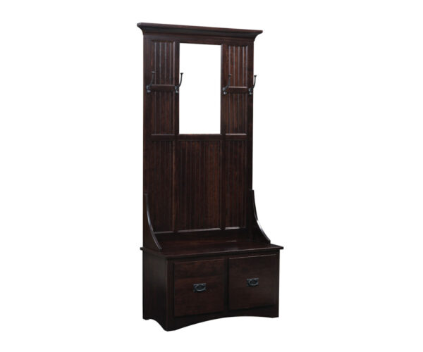 Mission Two Drawer Hall Seat