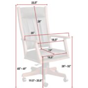 Mission Office Chair - Image 3
