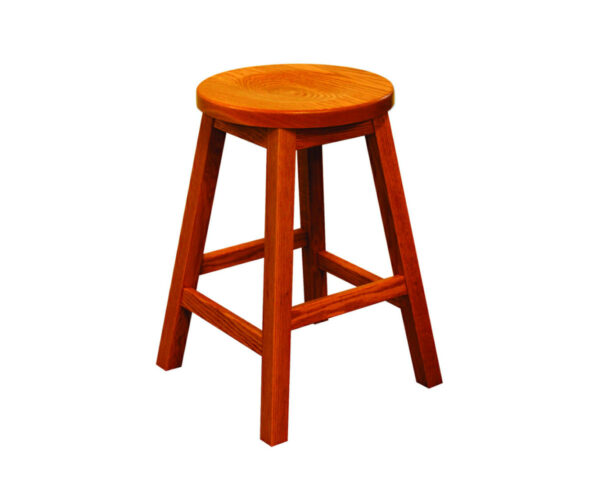 24" Mission Bar Stool with Round Seat