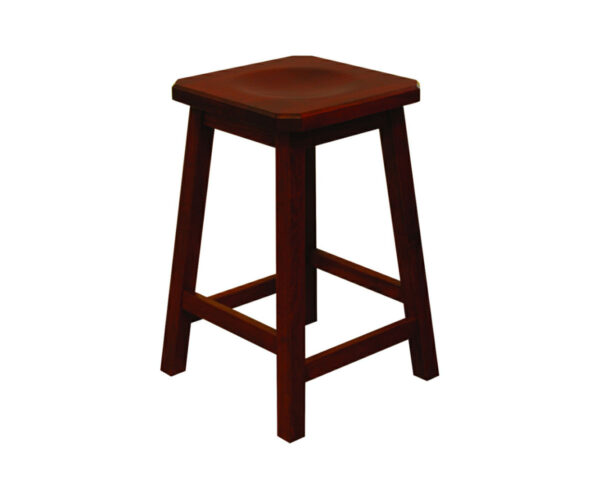 24" Mission Bar Stool with Clipped Corners