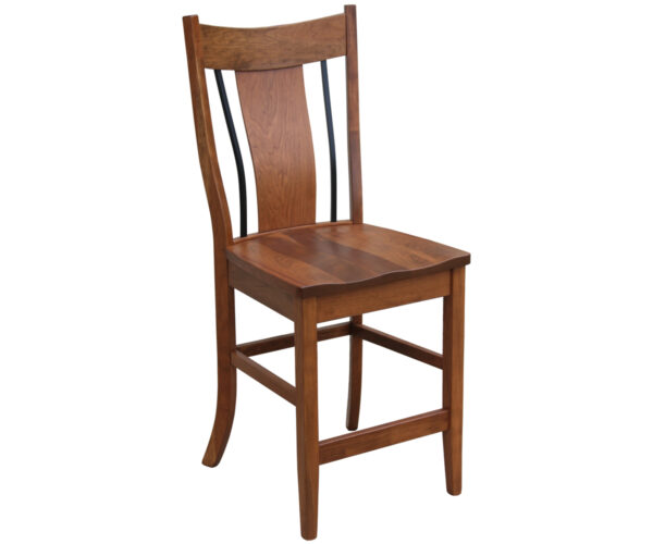 Eagle 24" Bar Chair With Wrought Iron