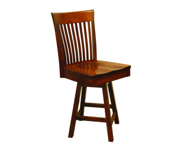 OW Shaker Bent Paddle 24" Swivel Bar Chair