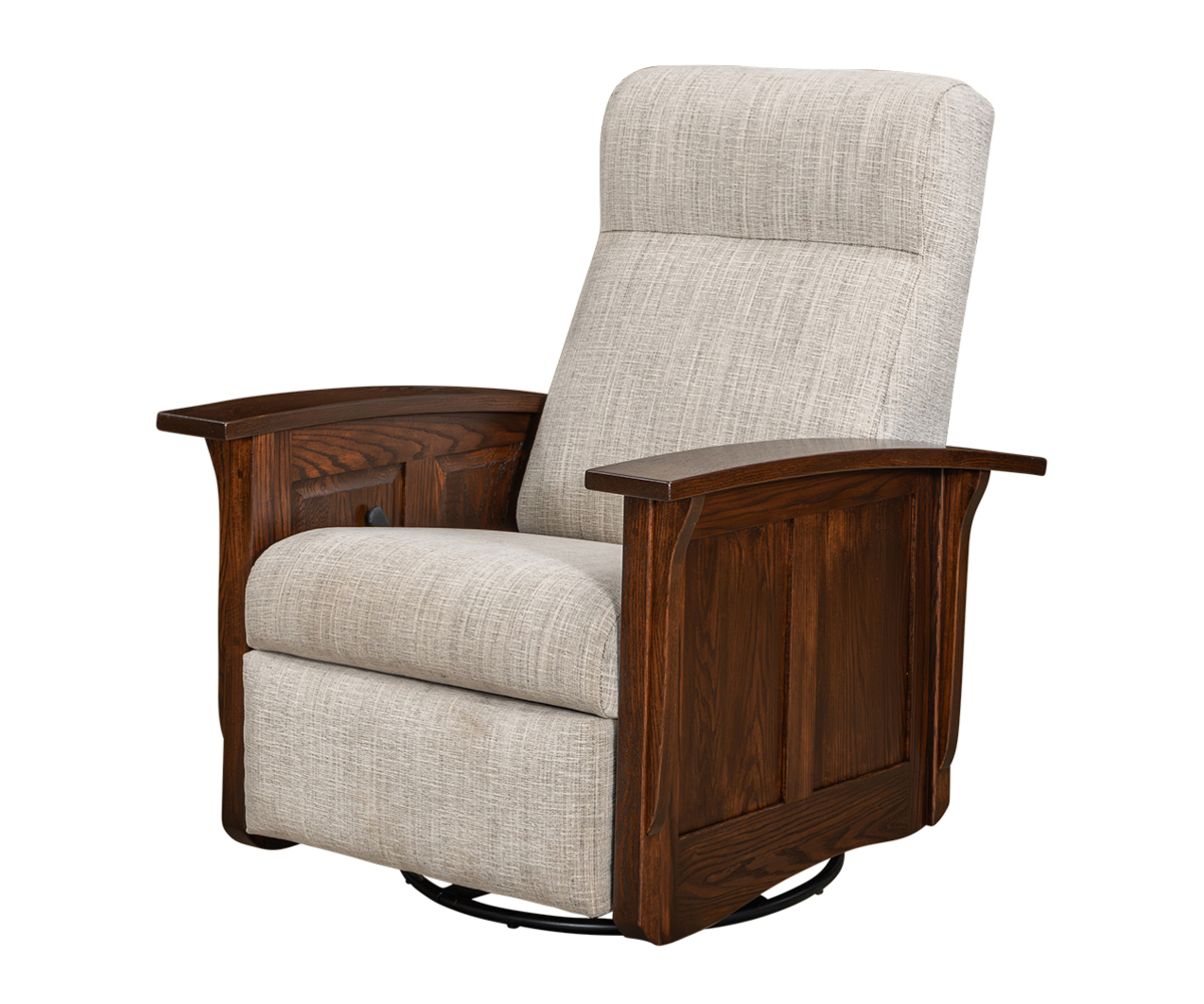 Panel Mission Swivel Glider Recliner - Image 3