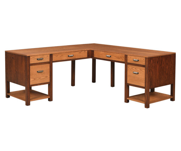 Wakefield L-Desk With Drawers