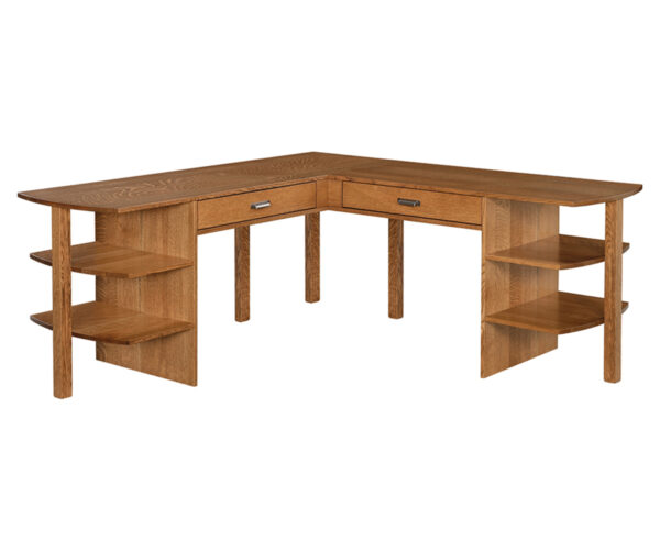 Wakefield L-Desk With Shelves
