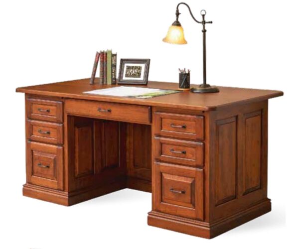 Raised Panel Executive Desk